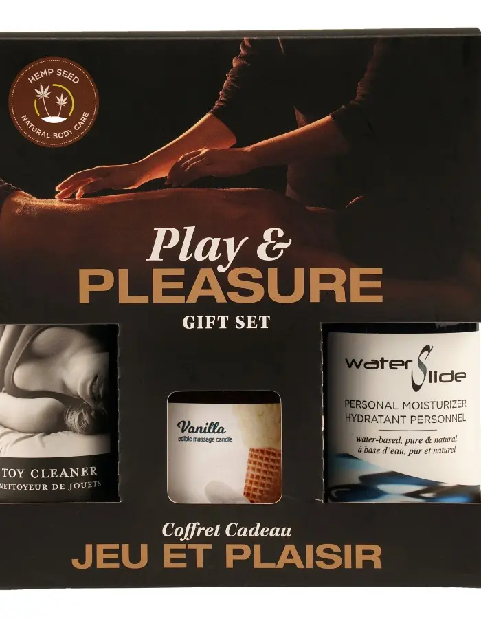 Hemp Seed by Night Play and Pleasure Gift Set - Vanilla
