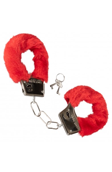 Playful Furry Cuffs - Red