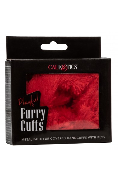 Playful Furry Cuffs - Red