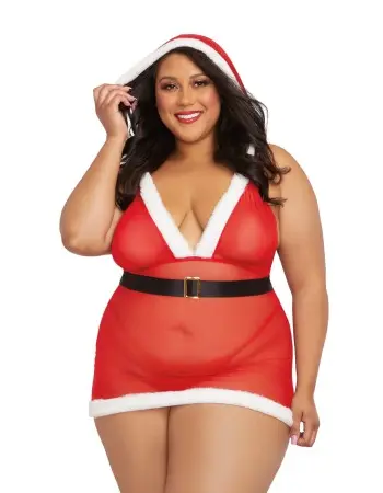Santa Cutie - Queen Size - Lipstick Red