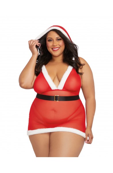 Santa Cutie - Queen Size - Lipstick Red