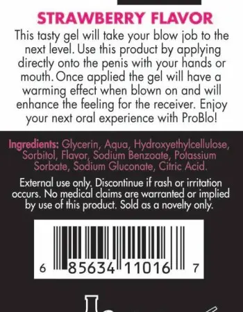 Problo Ahh...some Blow-Job Gel - Strawberry - 1.5 Fl. Oz.
