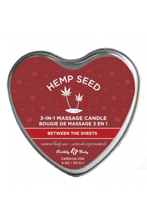 Hemp Seed 3-in-1 Massage Candle -  Between the Sheets - 4oz