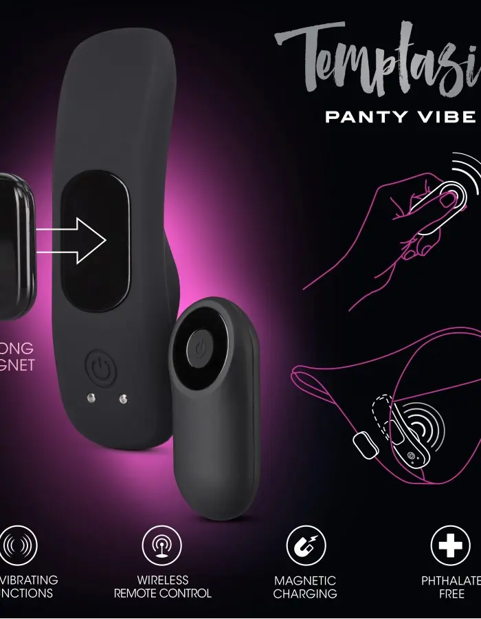 Temptasia - Remote Control Panty - Vibe - Black