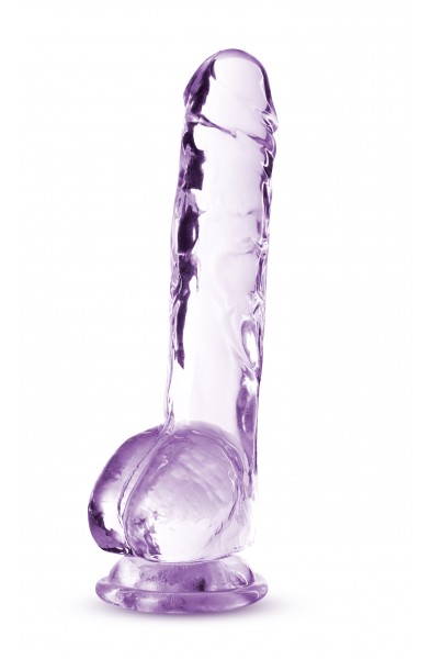 Naturally Yours - 8 Inch Crystalline Dildo - Amethyst