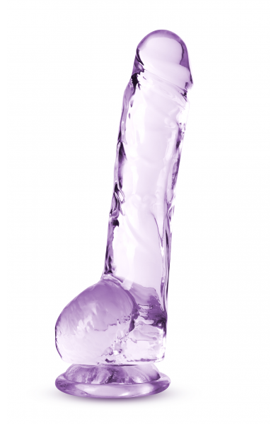 Naturally Yours - 8 Inch Crystalline Dildo - Amethyst