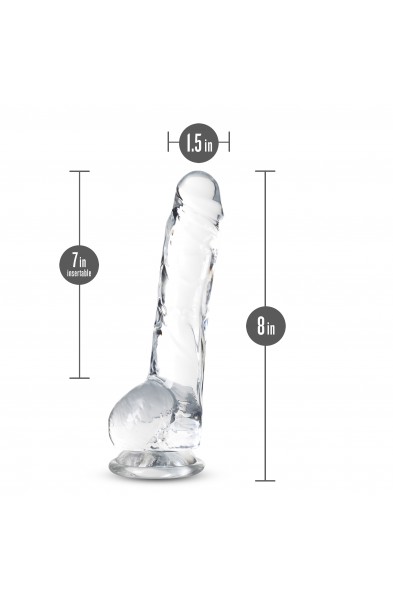 Naturally Yours - 8 Inch Crystalline Dildo - Diamond