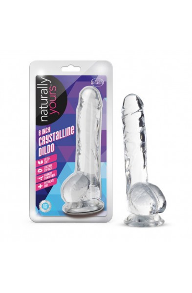 Naturally Yours - 8 Inch Crystalline Dildo - Diamond