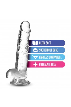 Naturally Yours - 7 Inch Crystalline Dildo -  Diamond