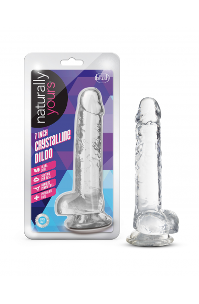 Naturally Yours - 7 Inch Crystalline Dildo -  Diamond