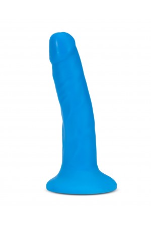 Neo Elite - 6 Inch Dual Density Cock - Neon Blue