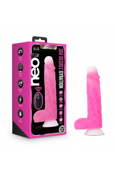 Neo Elite - Roxy - 8 Inch Gyrating Dildo - Pink