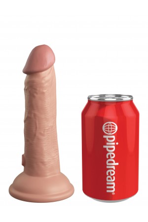 King Cock Elite 6 Inch Silicone Dual Density Cock  - Light