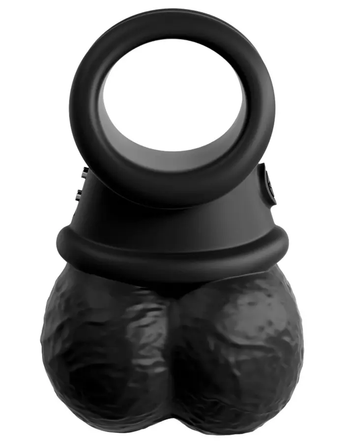 King Cock Elite - the Crown Jewels - Vibrating  Vibrating Silicone Swinging Balls