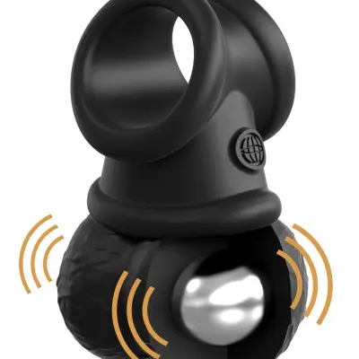 King Cock Elite - the Crown Jewels - Vibrating  Vibrating Silicone Swinging Balls