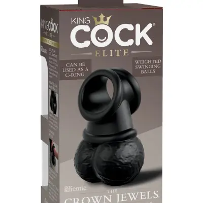 King Cock Elite - the Crown Jewels - Silicone  Silicone Weighted Swinging Balls