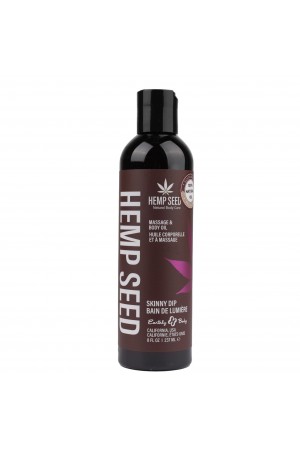 Hemp Seed Massage and Body Oil - Skinny Dip - 8 Fl. Oz./ 237ml