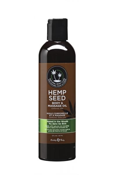 Hemp Seed Massage and Body Oil - Naked in the Woods - 8 Fl. Oz./ 237ml