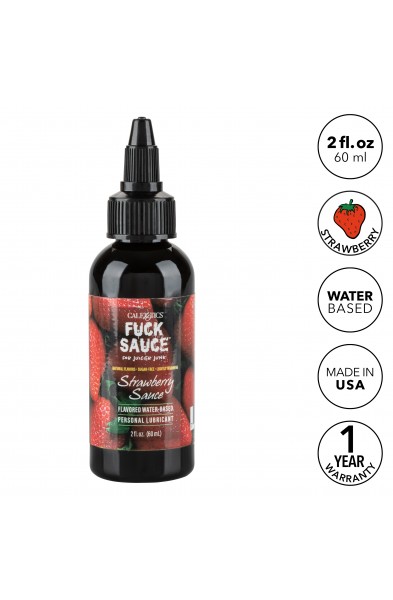 Fuck Sauce Flavored Water-Based Personal  Lubricant - Strawberry - 2 Fl. Oz.