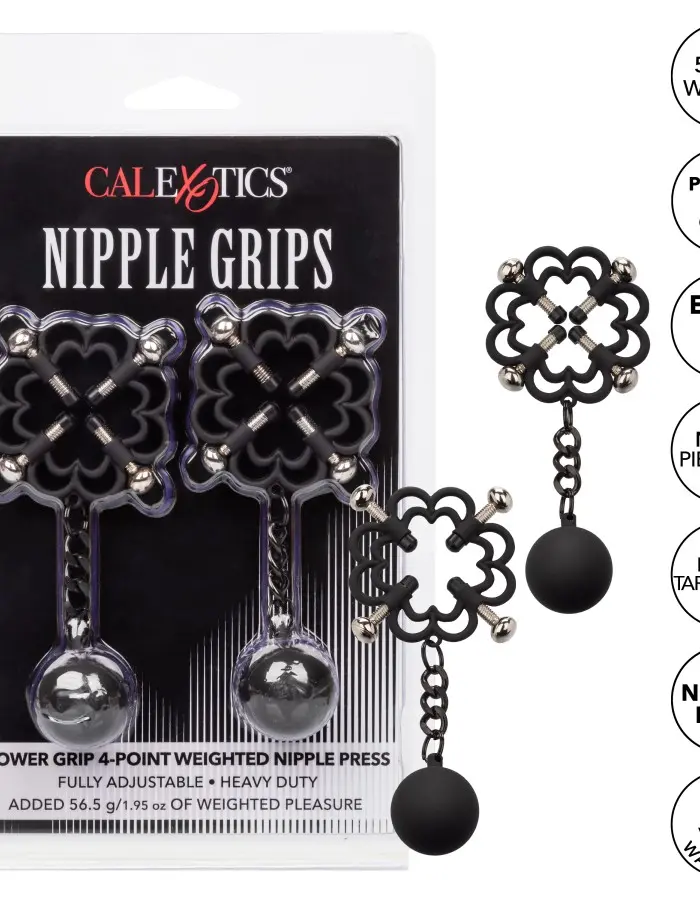 Nipple Grips Power Grip 4-Point Weighted Nipple  Press