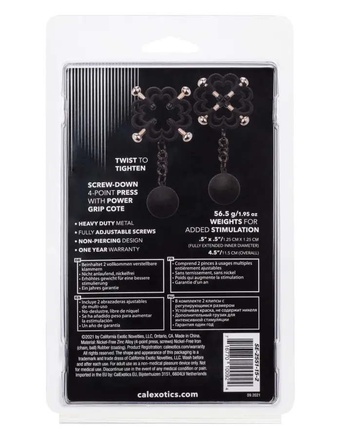 Nipple Grips Power Grip 4-Point Weighted Nipple  Press