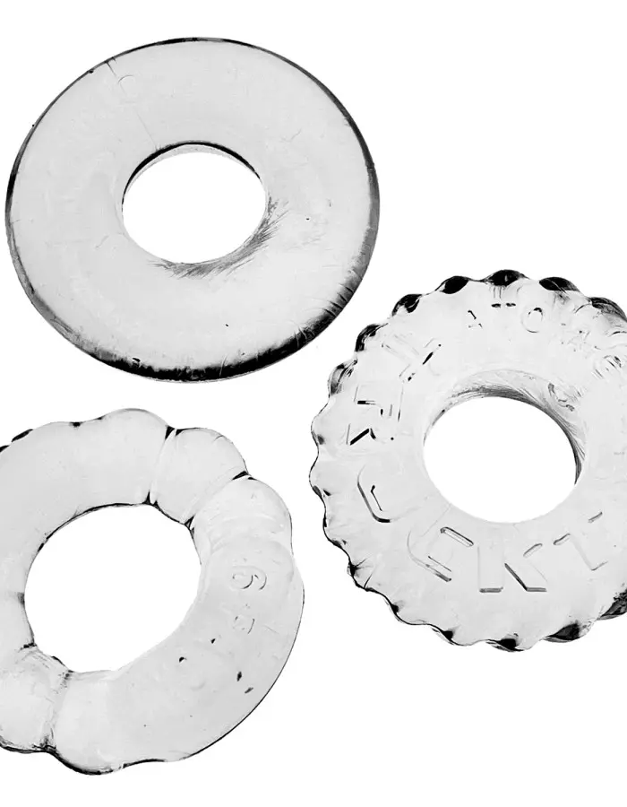 Bonemaker 3-Pack Boner Rings - Clear
