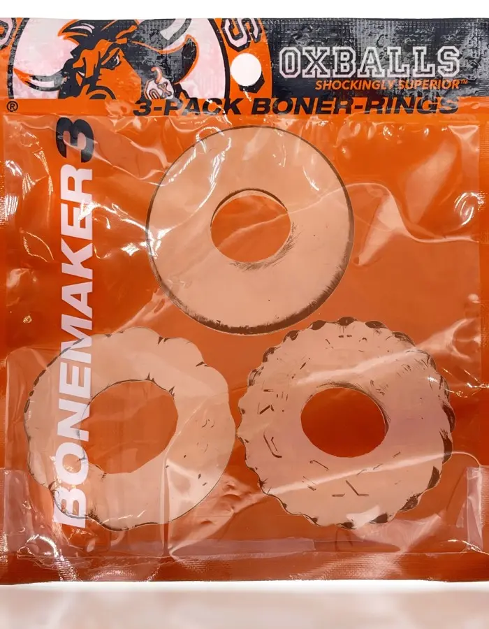 Bonemaker 3-Pack Boner Rings - Clear
