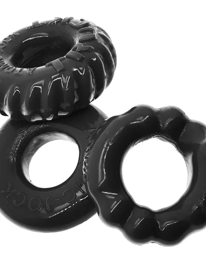 Bonemaker 3-Pack Boner Rings - Black