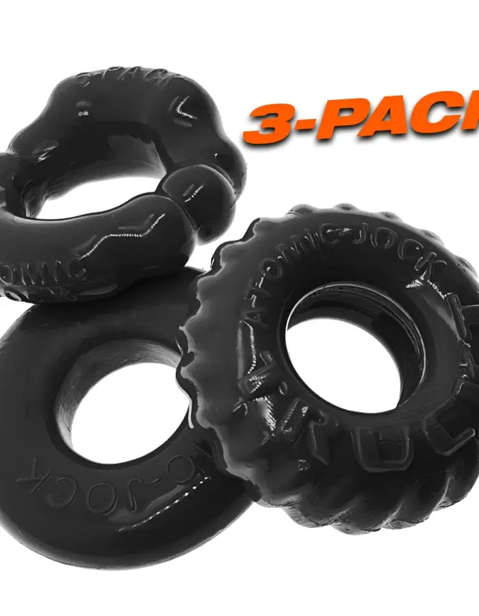 Bonemaker 3-Pack Boner Rings - Black