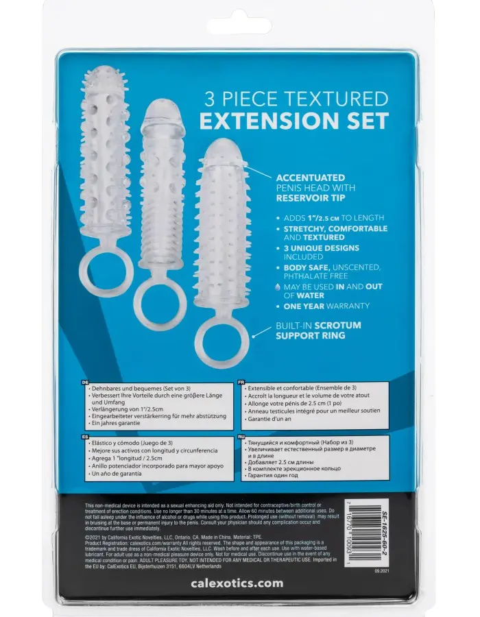3 Piece Textured Extension Set