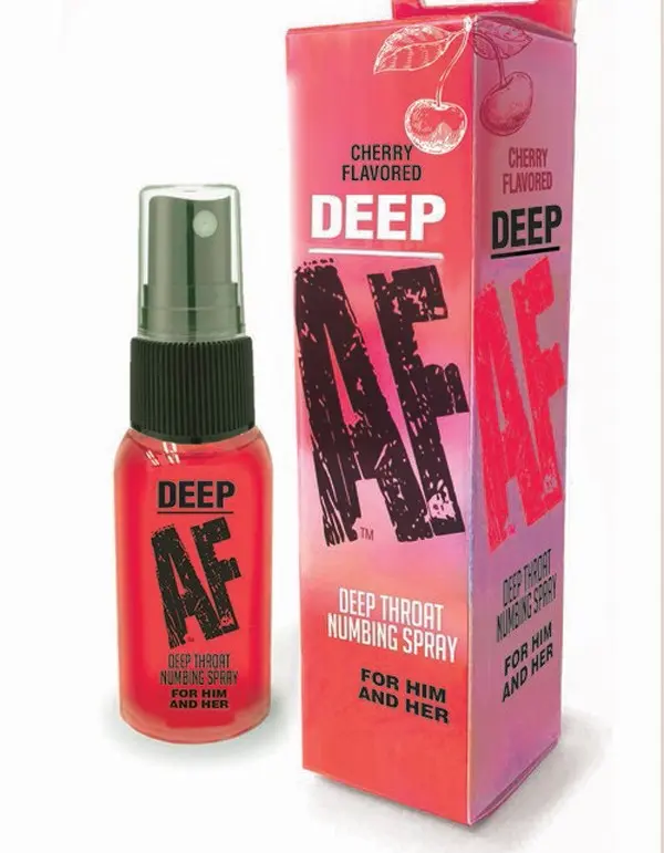 Deep Af Deep Throat Numbing Spray - Cherry - 1 Fl. Oz.