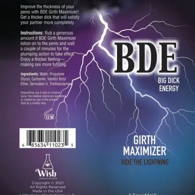 Bde Girth Maximizer 1.5 Oz.