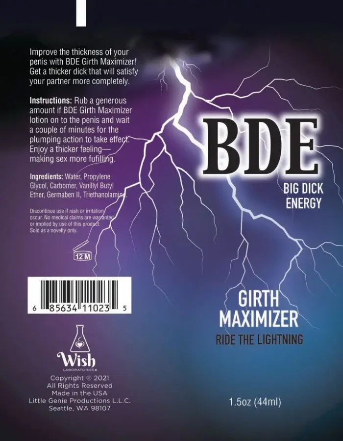 Bde Girth Maximizer 1.5 Oz.