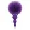 The 9's Cottontails Silicone Bunny Tail Butt Plug  - Beaded Purple