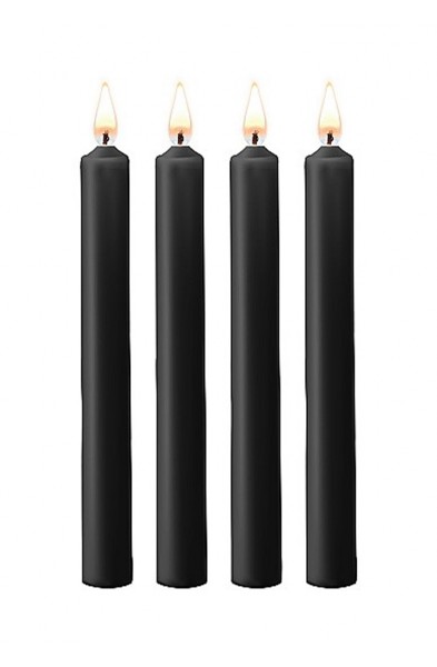 Teasing Wax Candles - Black - 4-Pack