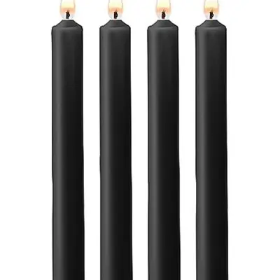 Teasing Wax Candles - Black - 4-Pack