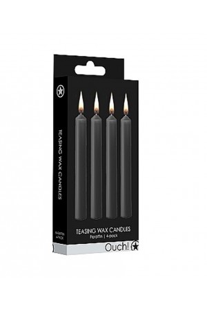 Teasing Wax Candles - Black - 4-Pack