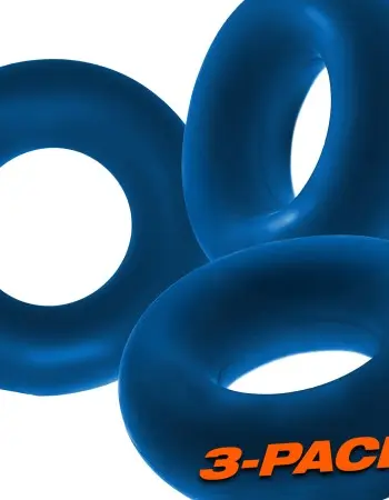 Fat Willy 3-Pack Jumbo C-Rings - Space Blue
