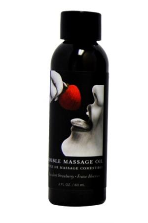 Edible Massage Oil - Strawberry - 2 Fl. Oz.