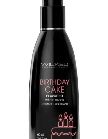Aqua Birthday Cake Flavored Water Based Intimate Lubricant - 2 Fl. Oz.