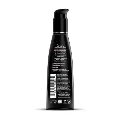 Aqua Birthday Cake Flavored Water Based Intimate Lubricant 4 Fl. Oz.