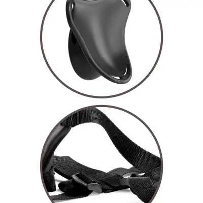 King Cock Elite Beginner's Body Dock Strap-on  Harness - Black