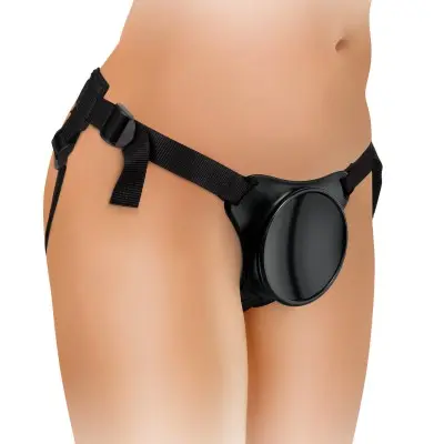 King Cock Elite Beginner's Body Dock Strap-on  Harness - Black