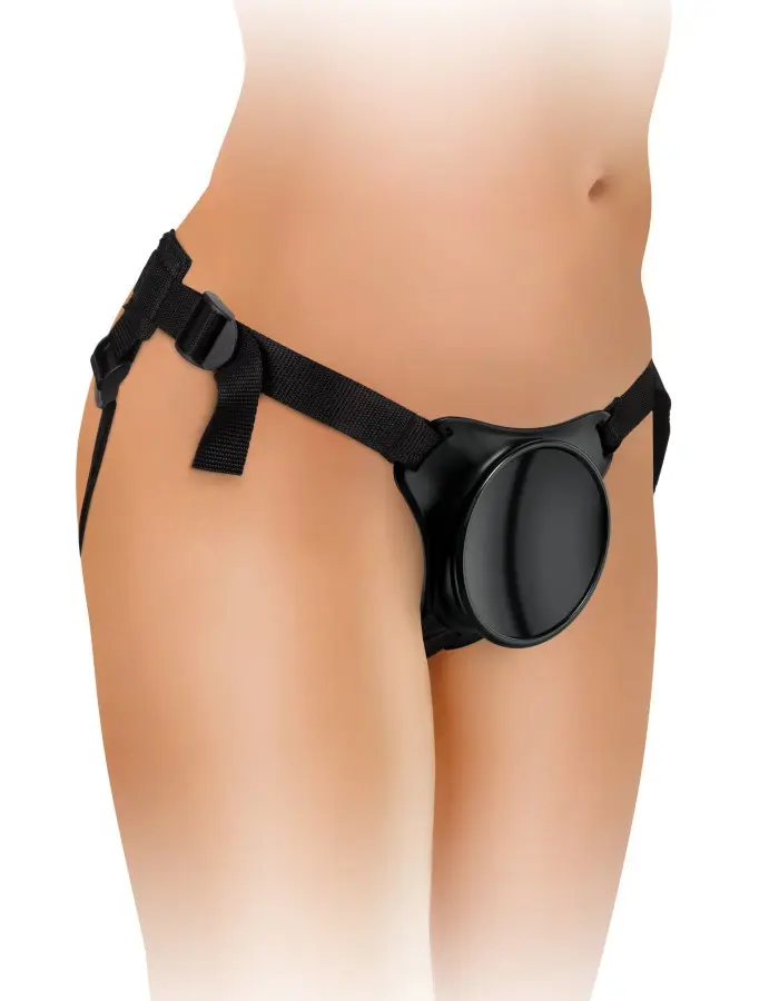 King Cock Elite Beginner's Body Dock Strap-on  Harness - Black