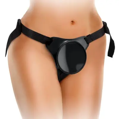 King Cock Elite Beginner's Body Dock Strap-on  Harness - Black
