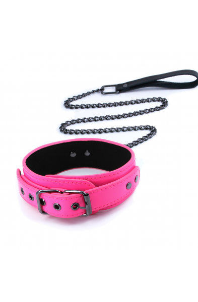 Electra Play Things - Collar and Leash - Pink