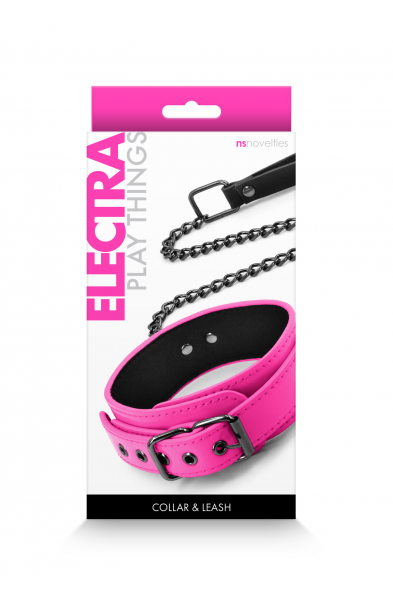 Electra Play Things - Collar and Leash - Pink