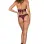 Bralette and Thong - One Size - Plum