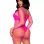 Supreme Fence Net Mini Dress - One Size - Neon Pink