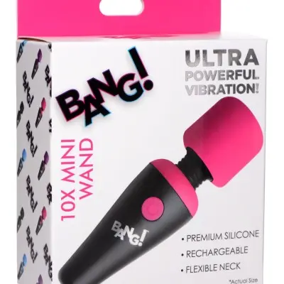 Bang - 10x Vibrating Mini Silicone Wand - Pink